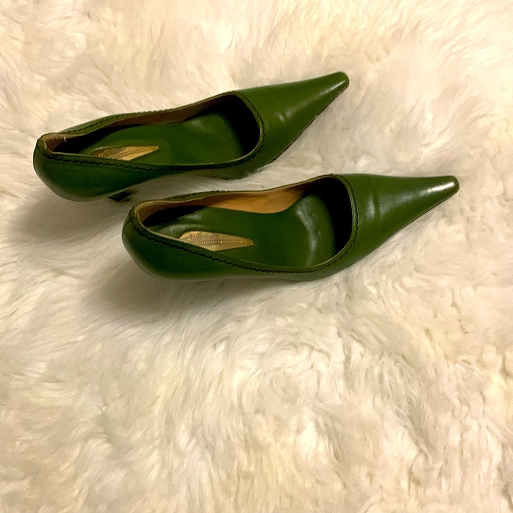 Green Giuseppe Zanotti Design shoes.